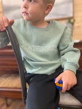 Custom name embroidered kids sweatshirt, Handmade embroidered name kids crewneck, personalized name toddler sweatshirt, childrens crewneck
