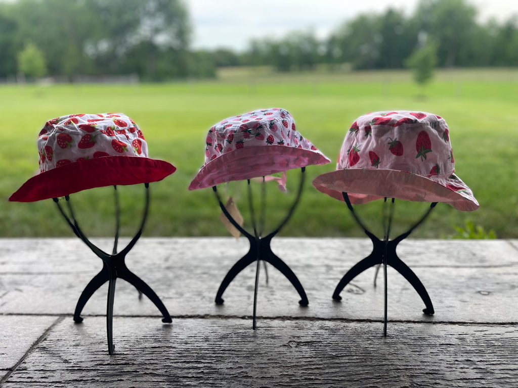 Kids Strawberry Bucket Hat/Baby Strawberry hat