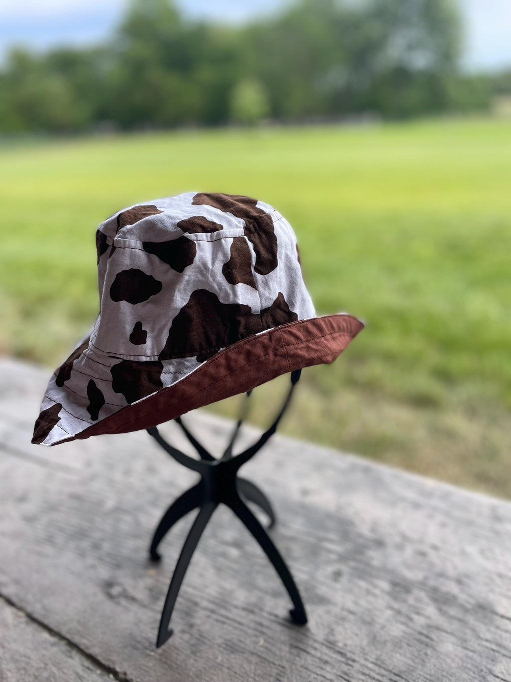 Kids Cow Print Bucket Hat/ Pink Cow Print Bucket Hat/ Babys Cow Print Hat