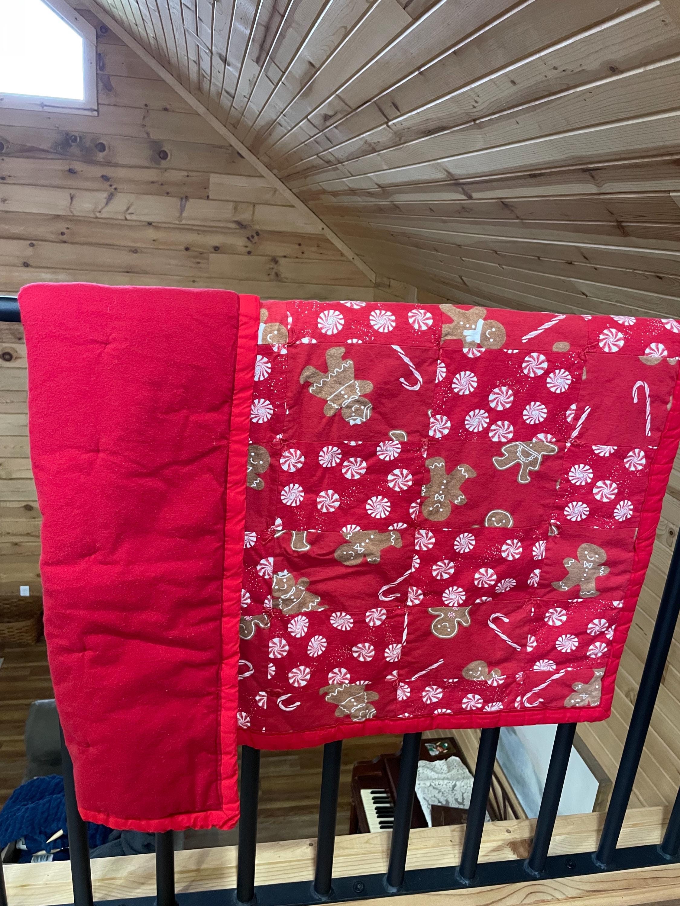 Red Christmas Throw Blanket/ Kids Christmas Blanket  VERY FEW LEFT!!!!!