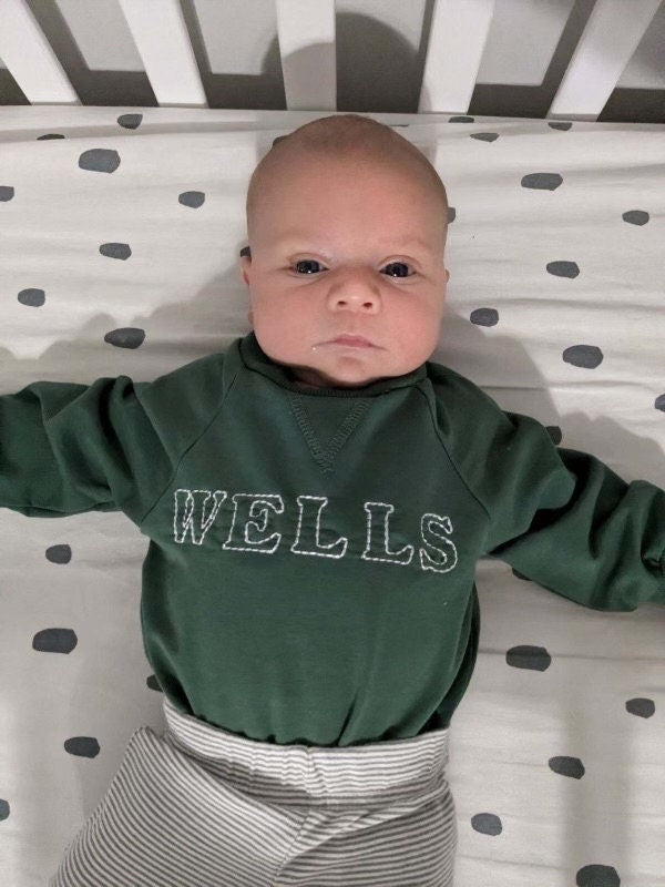 Personalized Baby Onesie/ Custom Baby Crewneck