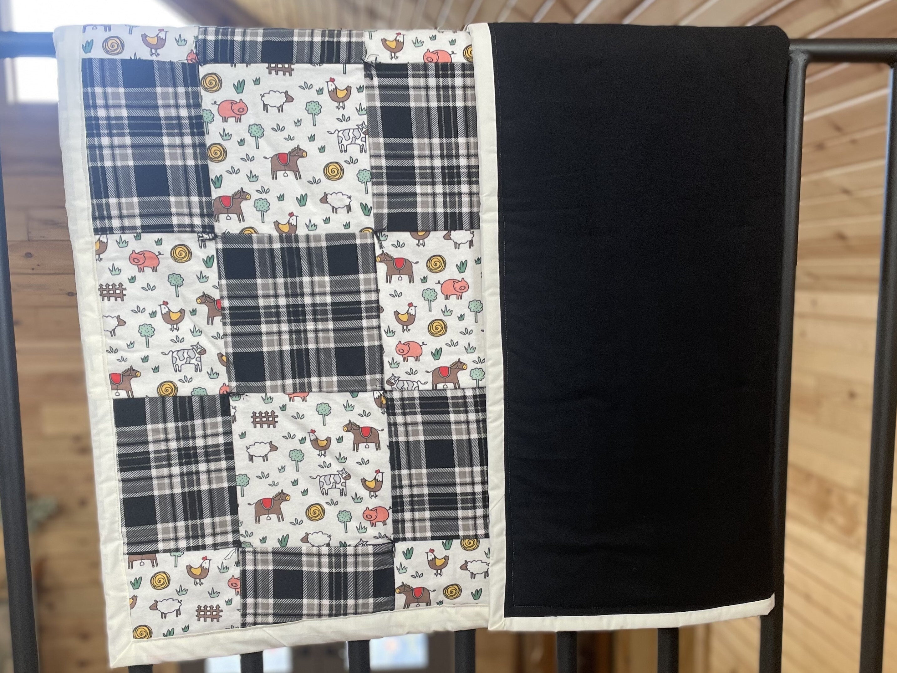 Quilt baby blanket/ Patch Work Toddlers Quilt/ Kids Quilt