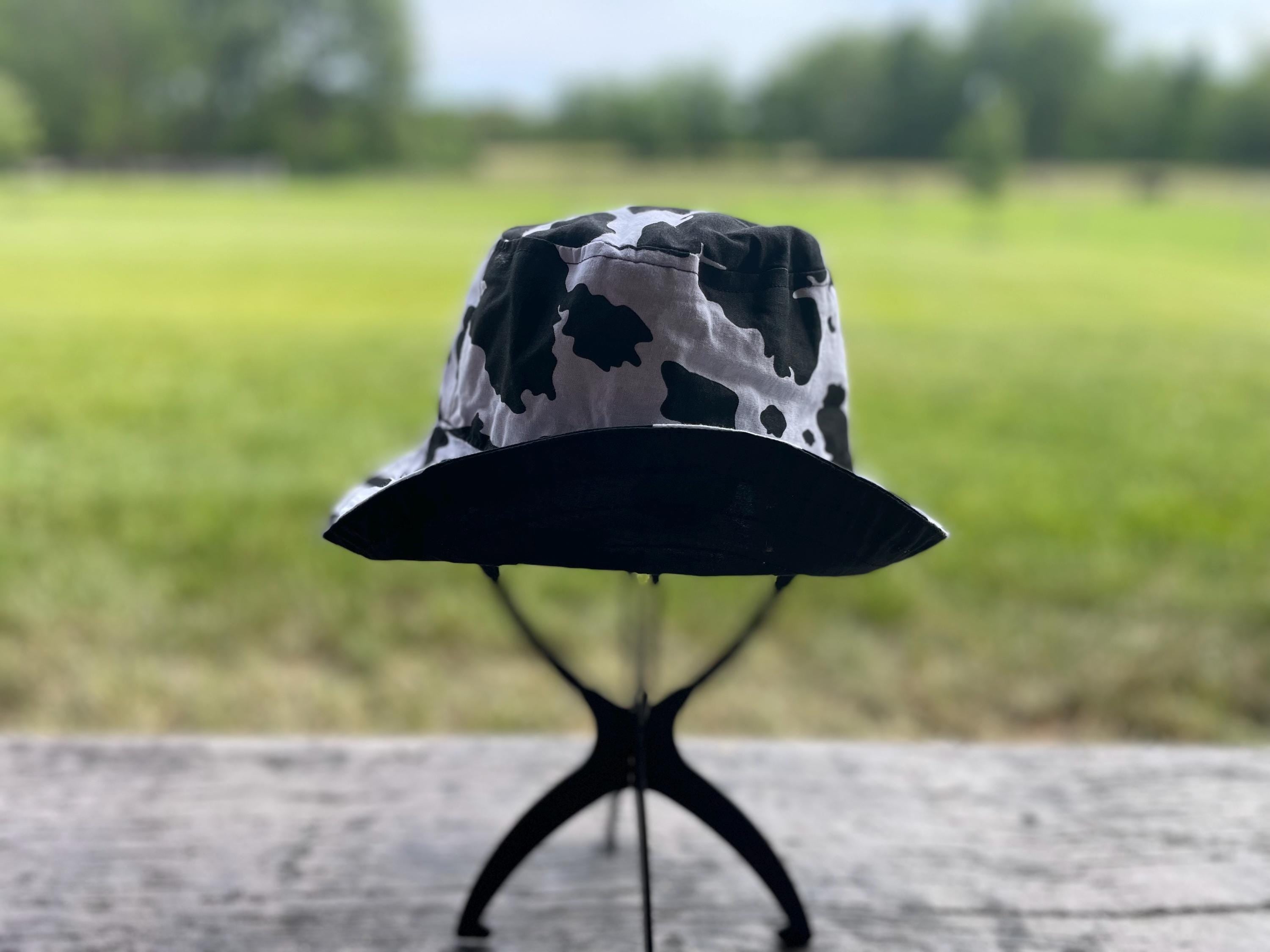 Kids Cow Print Bucket Hat/ Pink Cow Print Bucket Hat/ Babys Cow Print Hat